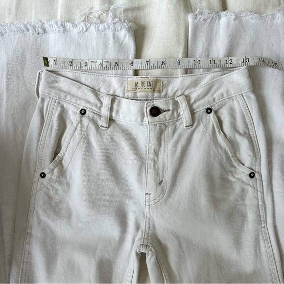 FREE PEOPLE Off White Denim Boot Cut Jeans - Picture 9 of 12